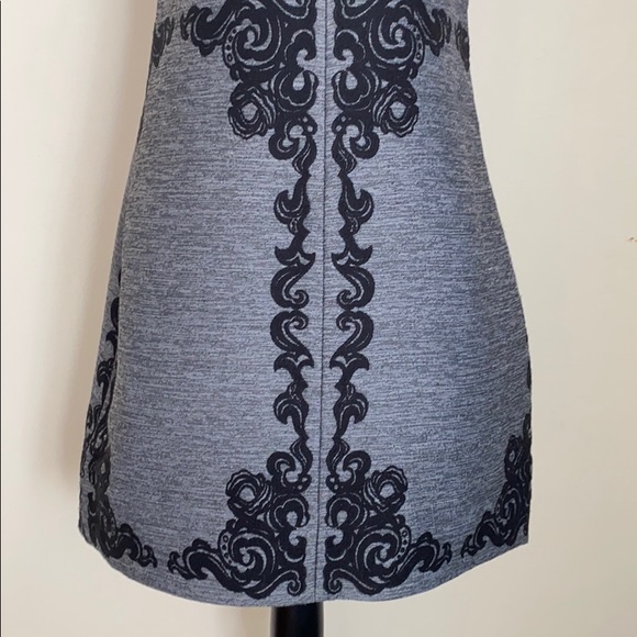 Diane von Furstenberg Yvette Black Gray Dress Sz 8 - Picture 5 of 15